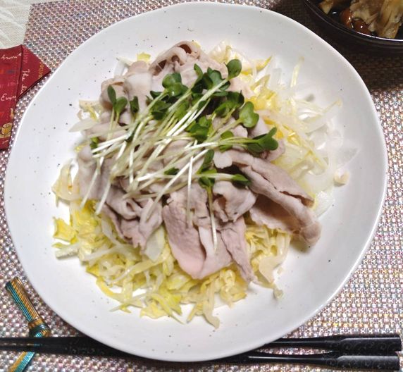 ＊豚ロース冷しゃぶ レタスとオ...