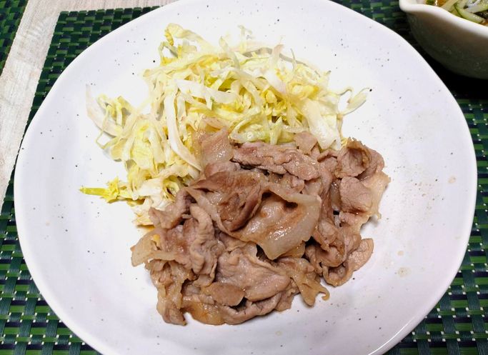 ＊豚ロース薄切りの生姜焼き 「...