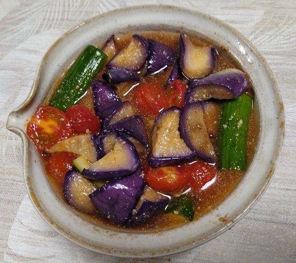 ＊彩り綺麗な野菜のスダチで南蛮...