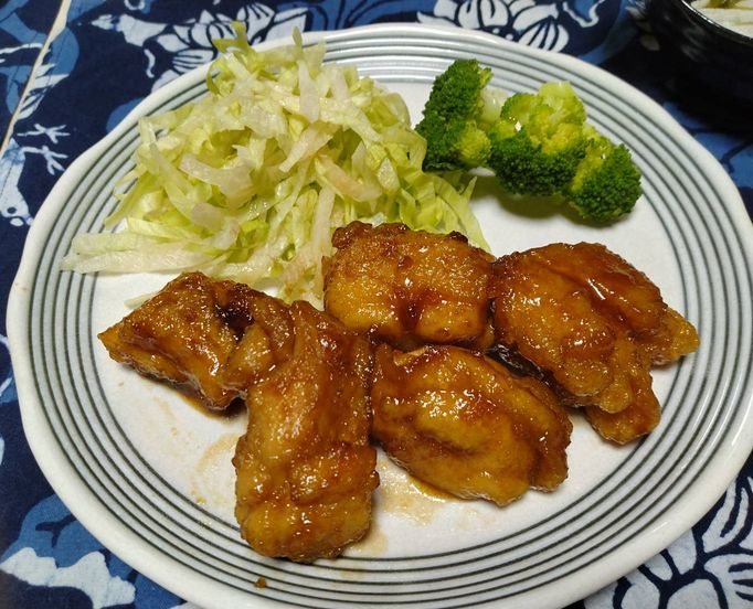 ＊鶏もも肉のから揚げ甘辛炒め ...