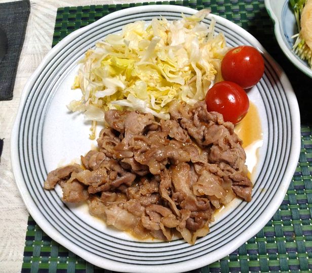 ＊豚ロースの梅照り炒め この豚...