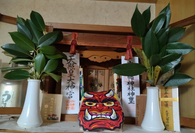 鬼のお面を一緒にしても意味ない...