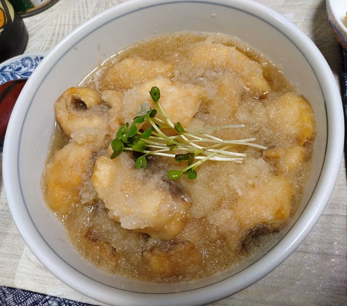 ＊真鯛の揚げおろし浸し 天然だ...