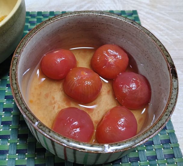 ミニトマトのお浸し