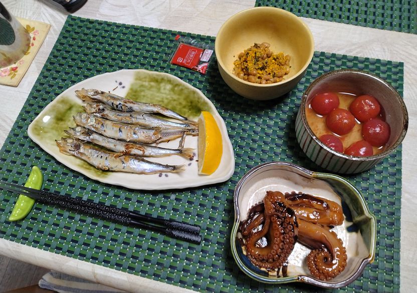 簡単すぎる晩ご飯　(/ω＼)