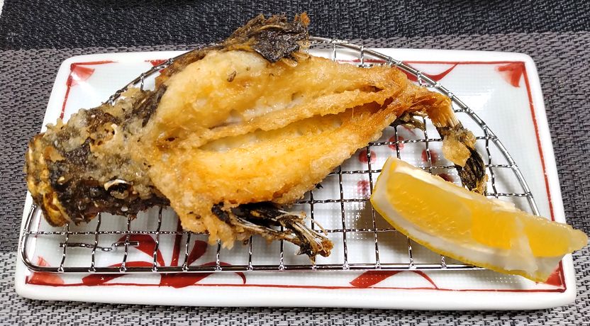 ＊虎魚のから揚げ 食べるのは大...