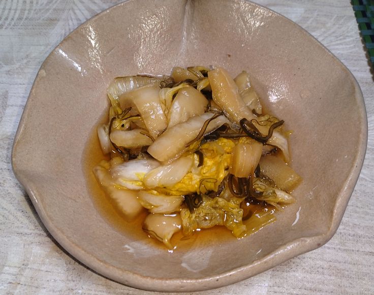 白菜、細切り昆布のお漬物