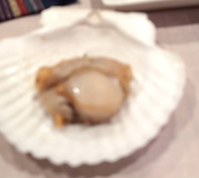 帆立の焼き物　ピンボケでm(_...
