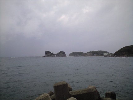 白浜温泉で足湯
