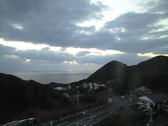 2008年最後の夕日