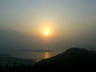 瀬戸内海の夕日