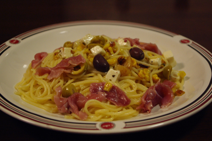 生ハムパスタ