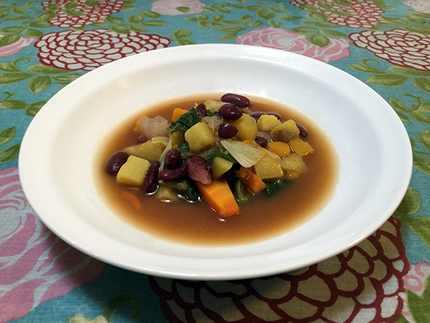 今日のお昼は、赤いんげん豆のお...