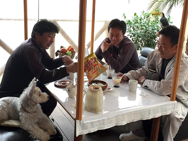 仕事が終わったら、お茶タイム!...