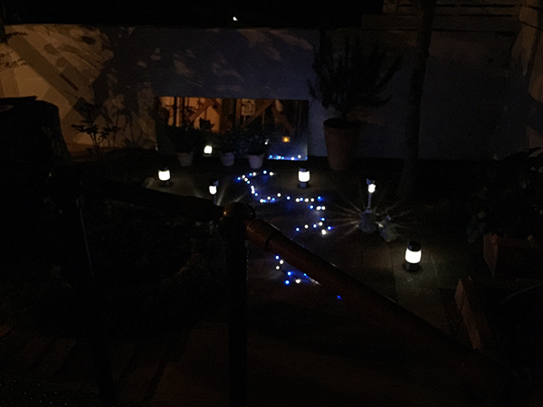 夜になるとこんな感じです。実際...