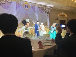 ミラコスタで結婚式出席　ミッキ...