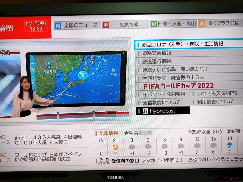 明日の最低気温は-3℃の予報。...