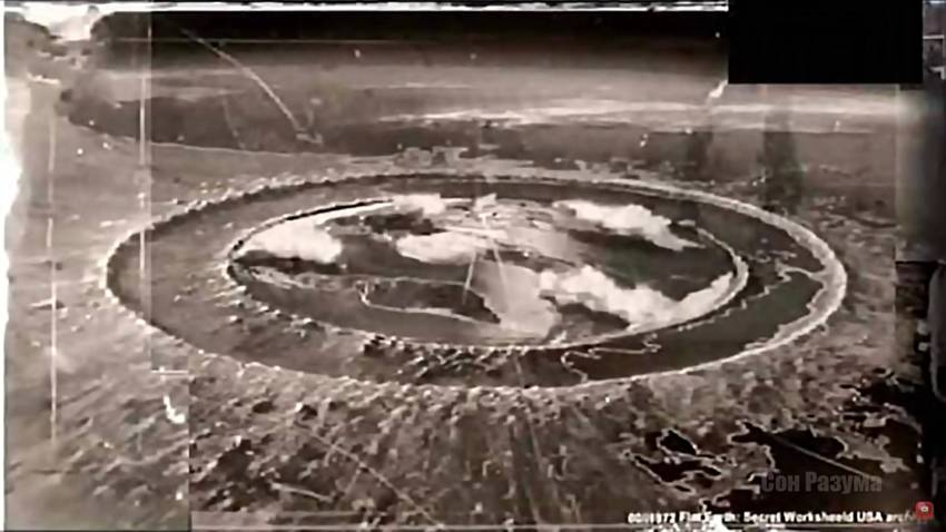 1970年に上空から撮影された...