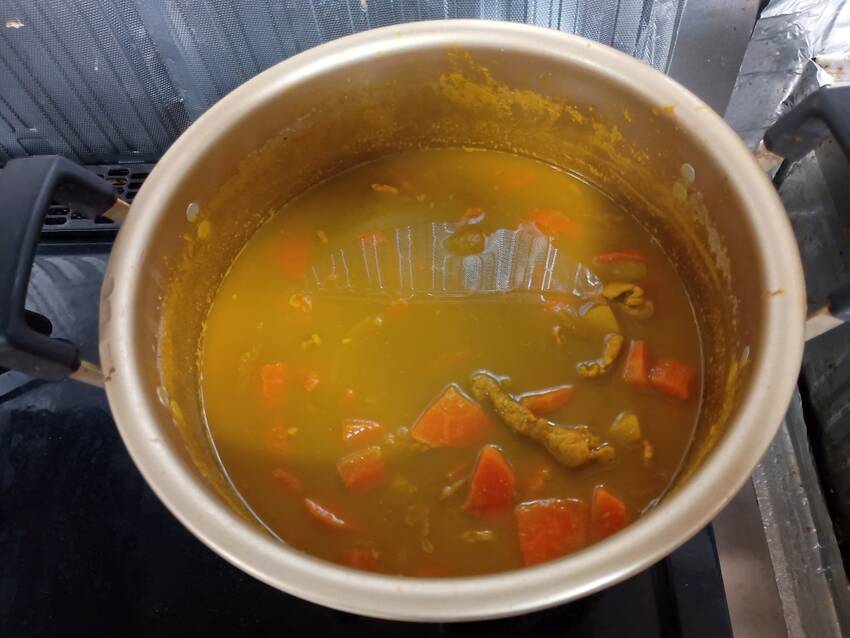 できあがったカレー