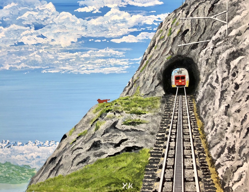 ピラタスの登山電車