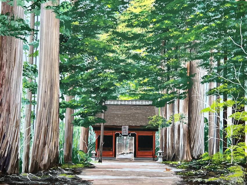 杉並木の参道