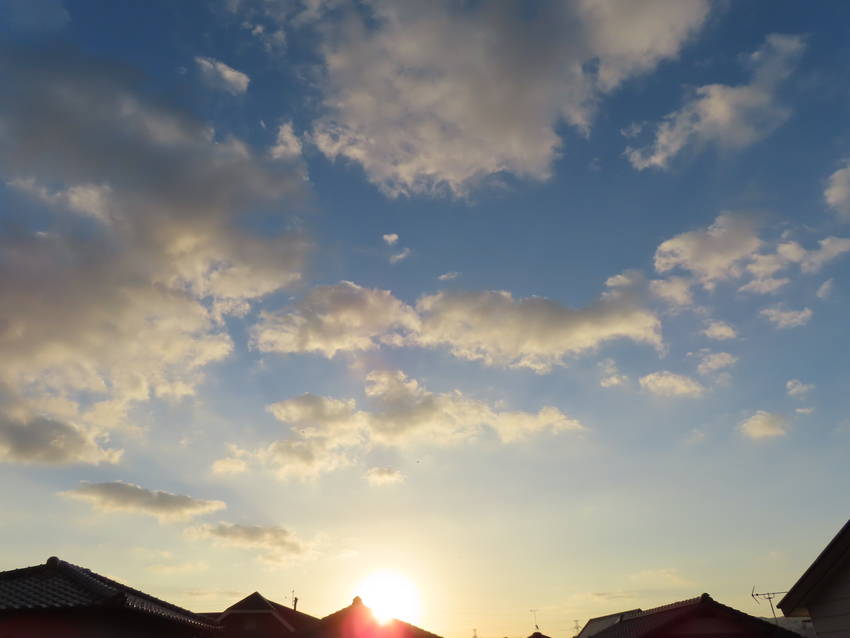 今朝の空色