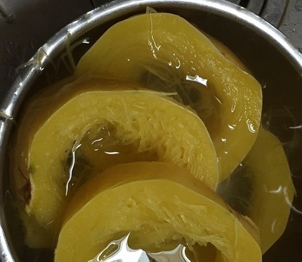 ~冷水に入れて冷ます~