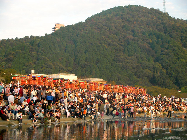 '07 西条祭り　祭りの終り近...