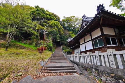 八幡社の左側から倭大國魂神社の...