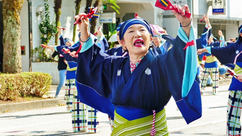2016高知よさこい祭 上總組...