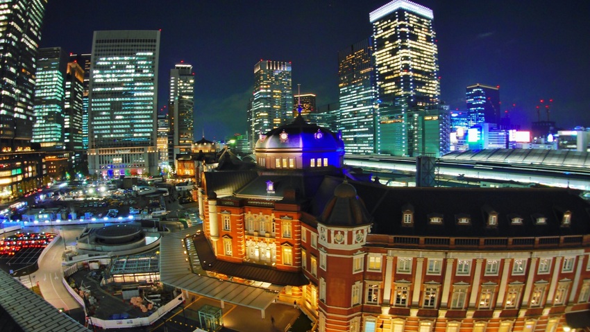 東京駅夜景