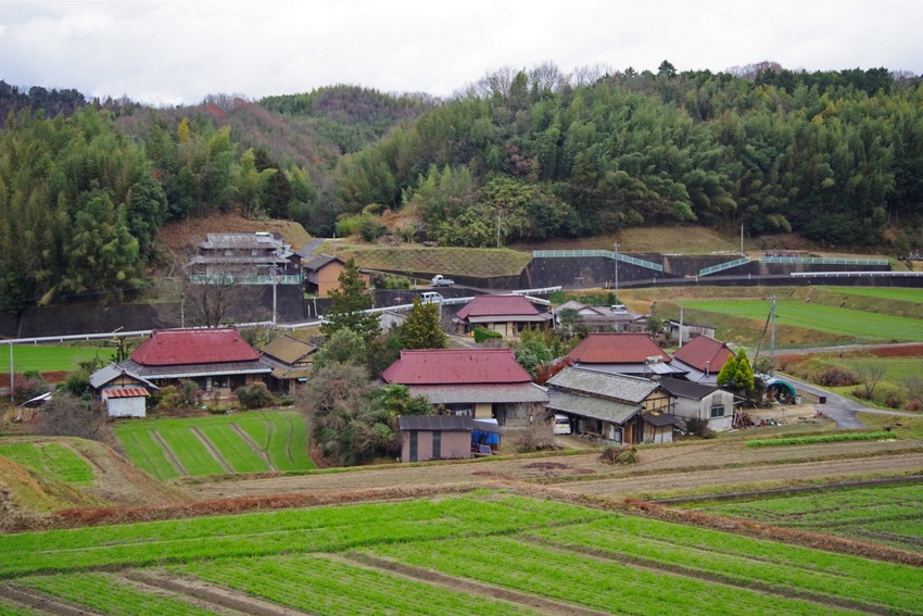 厳密に言うとこの風景は東谷地区...