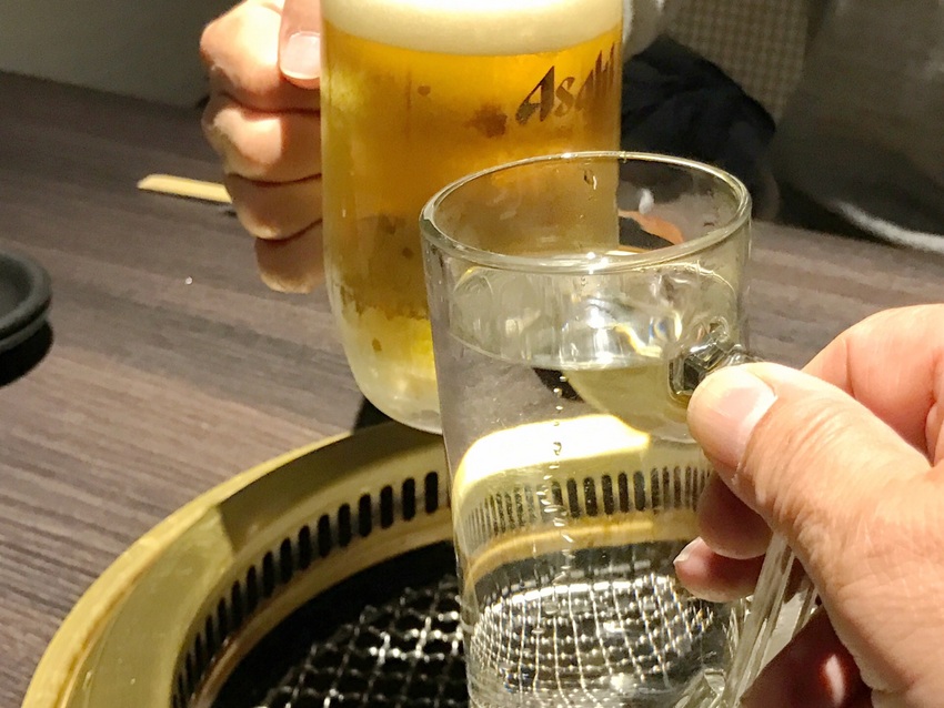 遅い時間の乾杯