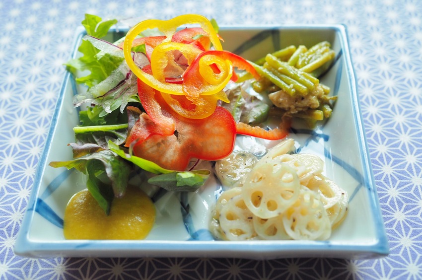 自家製野菜のサラダ