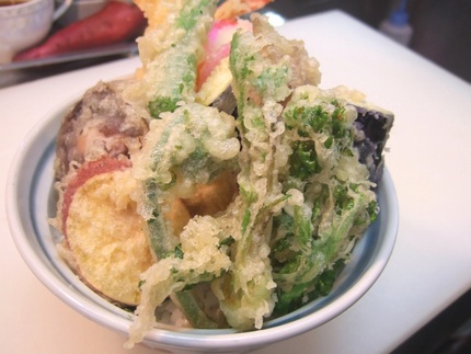 今日の天丼・・春！