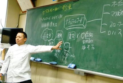 昨日は中学校でお話ししました