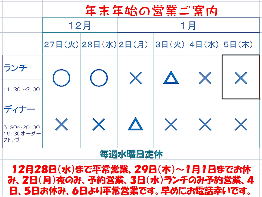 ６日から平常営業させていただき...