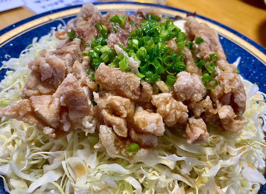 チキンのガーリック揚げがまた美...
