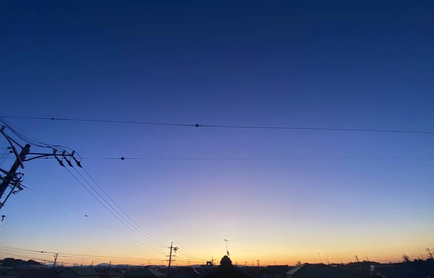 冬はほんと空が、空気が綺麗です...