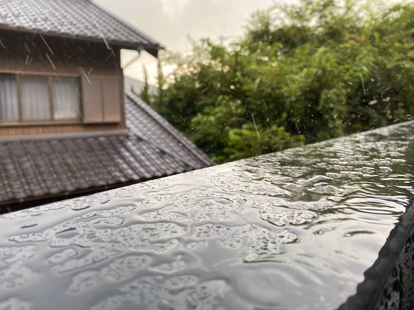 ひどい雨でしたね〜