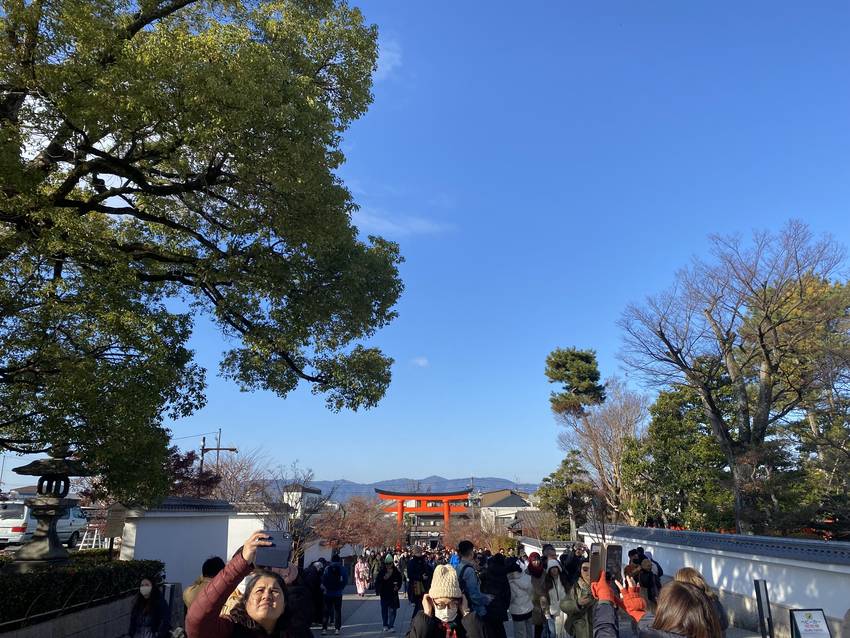 伏見稲荷から見た京都市内方面