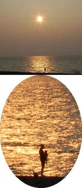 昨日の夕陽