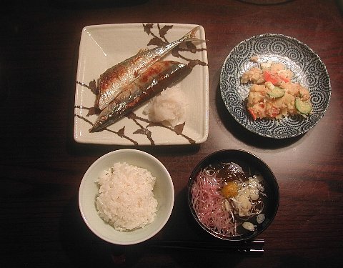 秋の味覚は脂の乗った秋刀魚