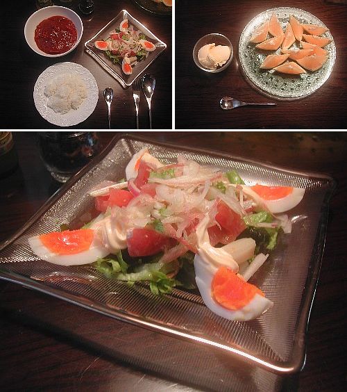 夕餉の趣向は