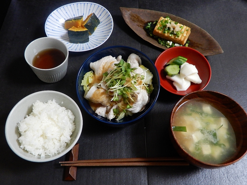 「豚肉の冷しゃぶ　サラダ」　「...
