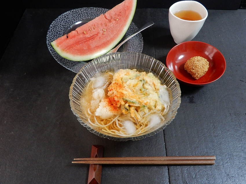 ぶっかけ「かき揚げ天麩羅　そば...