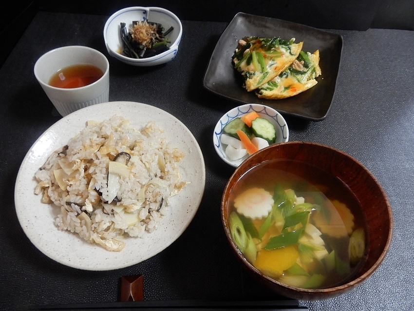 炊き込みご飯「筍＋しめじ＋油揚...