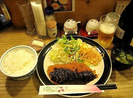 豚味噌カツ定食＠ 地鶏屋【待久...