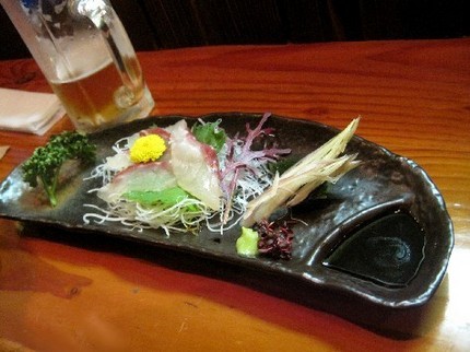 シマアジの刺身＠居酒屋【あじり...