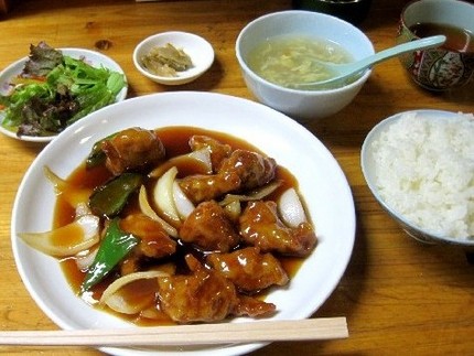スブタ定食＠中華料理【富徳園】...